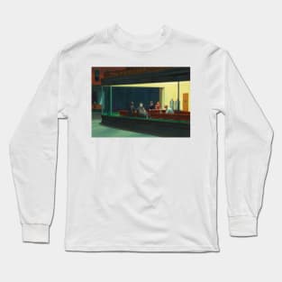 Jason Vorhees in Hopper Nighthawks Long Sleeve T-Shirt